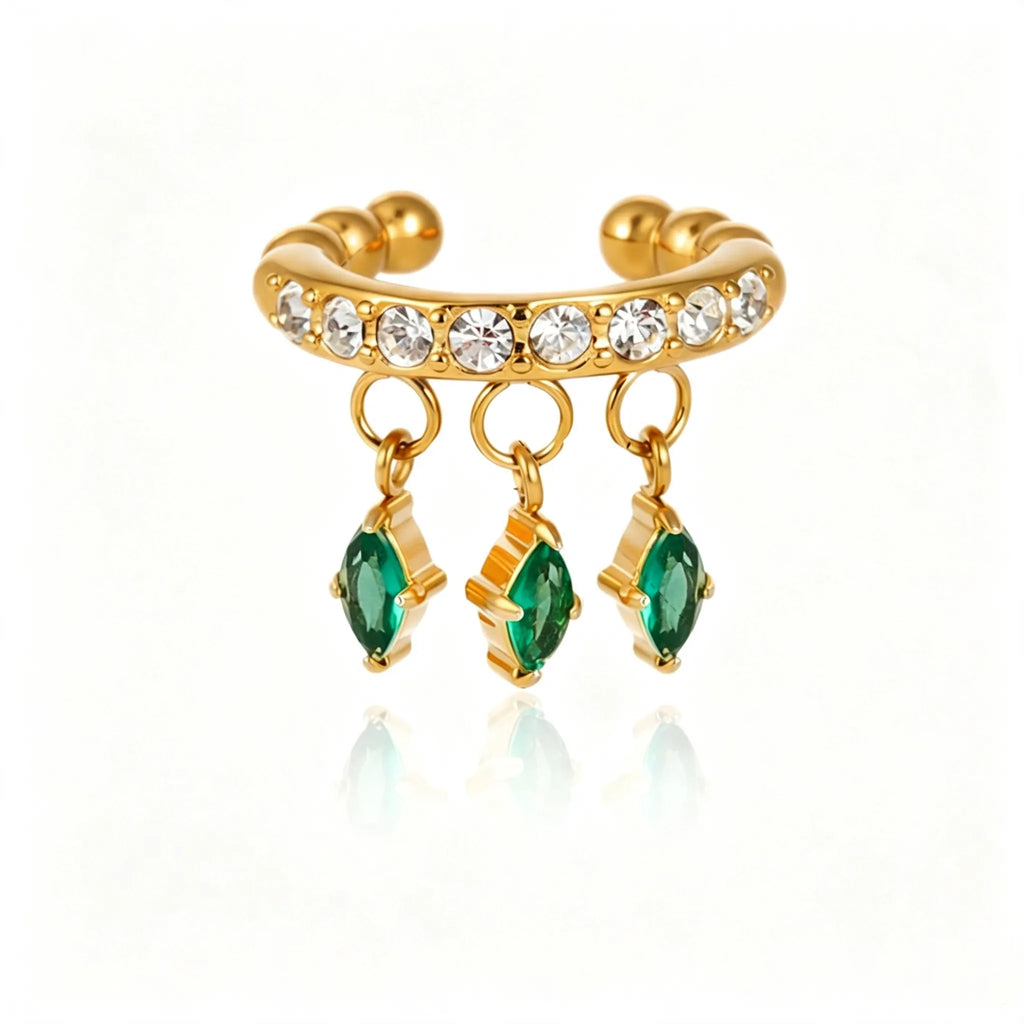 Non-Piercing Ear Cuff Set | Waterproof 18K Gold