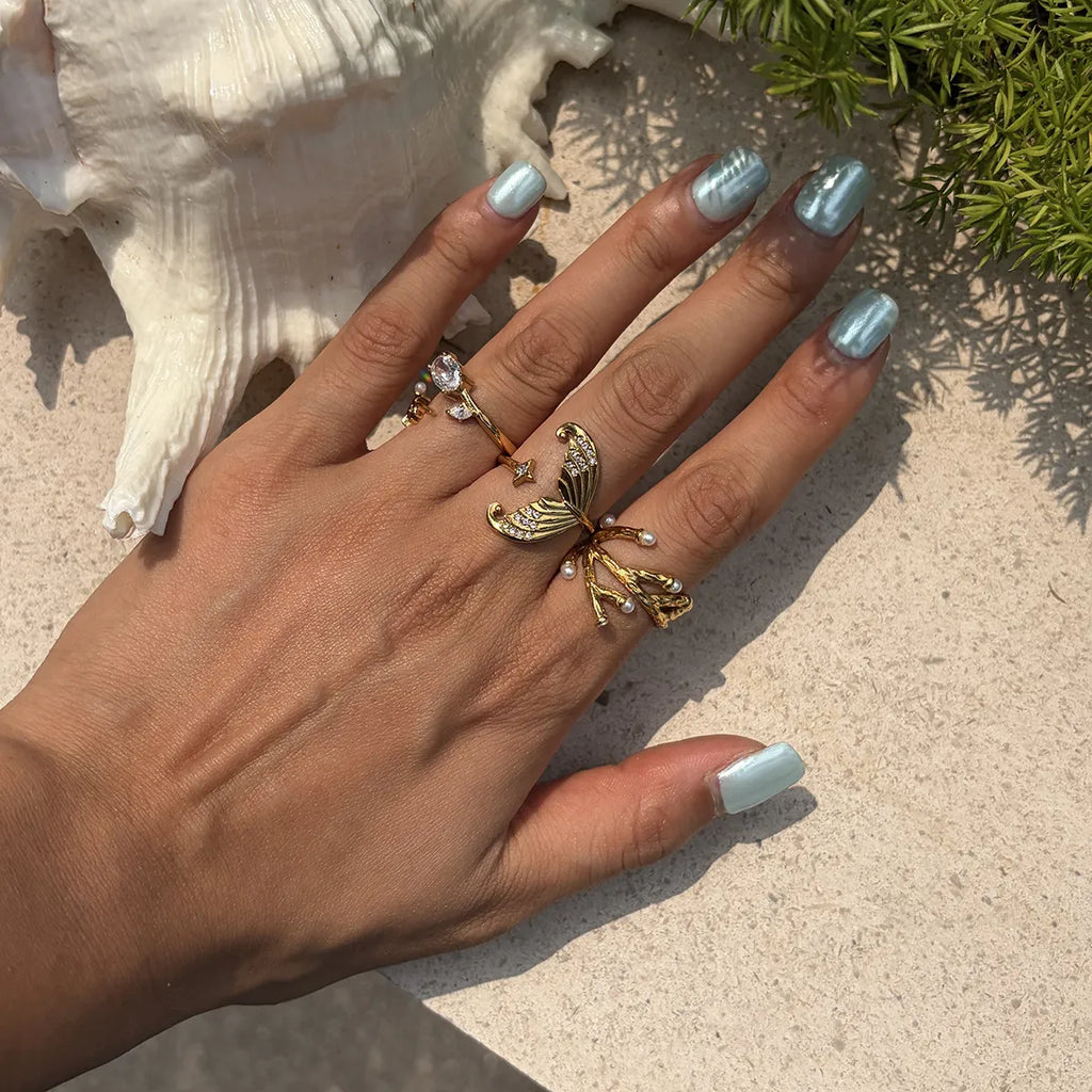 Ocean Adjustable Ring Set – Waterproof Stainless Steel