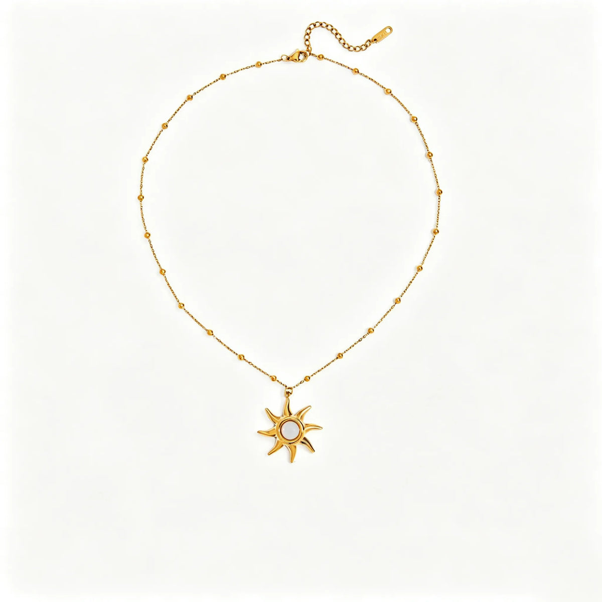 Waterproof Sun Necklace & Earring Set