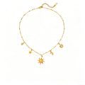 Waterproof Sun Necklace & Earring Set