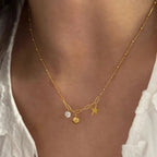 Ocean Charm Satellite Necklace | Waterproof 18K Gold