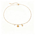 Ocean Charm Satellite Necklace | Waterproof 18K Gold