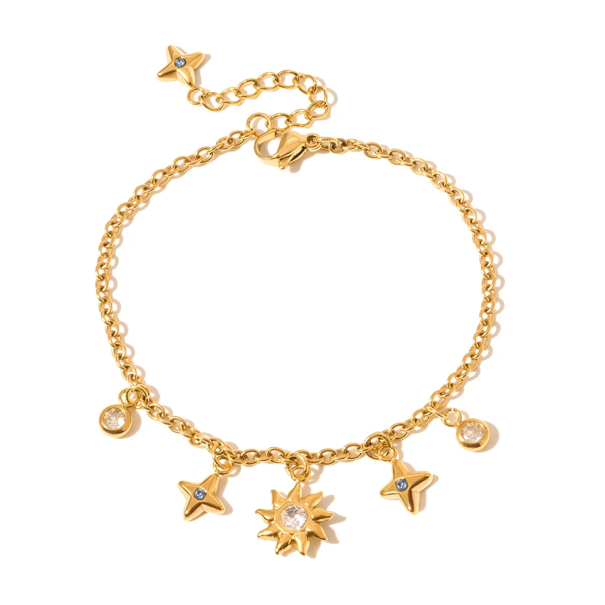 Star Moon Adjustable Bracelet – Waterproof Stainless Steel
