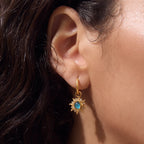 Sun & Moon Zirconia Jewelry Set – Waterproof 18K Gold
