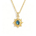 Sun & Moon Zirconia Jewelry Set – Waterproof 18K Gold