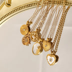 Celestial Medallion Necklace | Waterproof 18K Gold