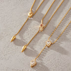 Snake Lariat Y-Necklace – Waterproof 18K Gold