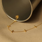 Minimalist Gold Multi-Bar Chain Bracelet