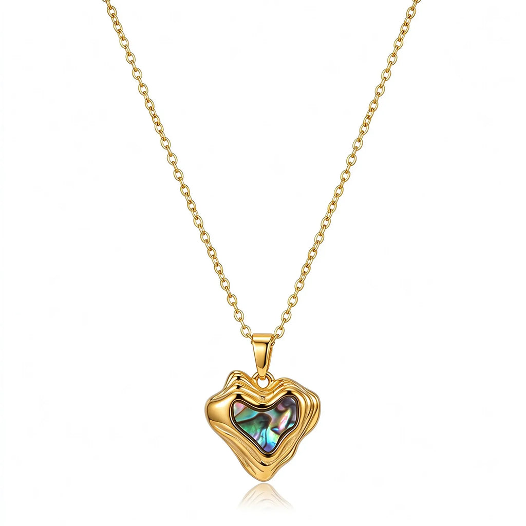 Waterproof Shell Celestial Pendant Necklace