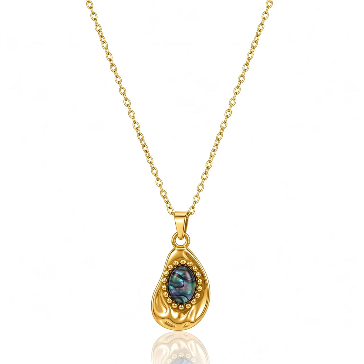 Waterproof Shell Celestial Pendant Necklace