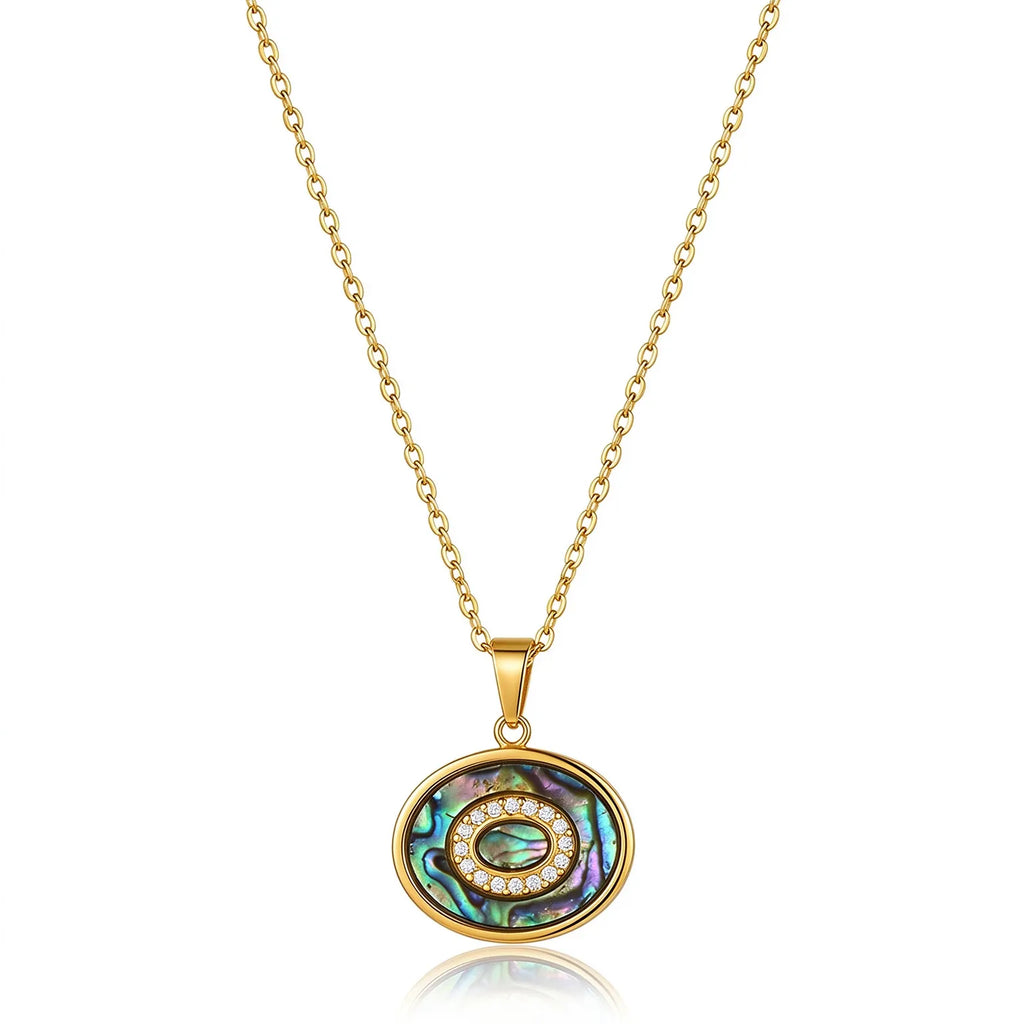 Waterproof Shell Celestial Pendant Necklace