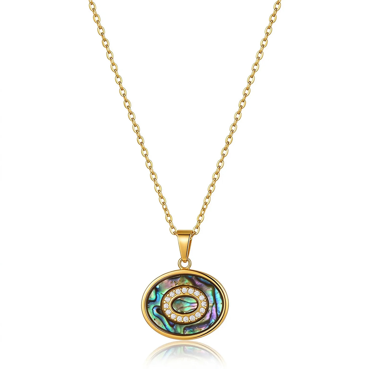 Waterproof Shell Celestial Pendant Necklace