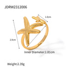 Waterproof Starfish Ring Collection