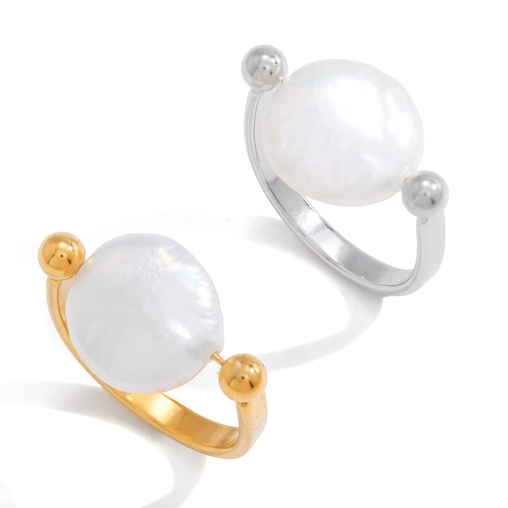 WaterproofBaroque Freshwater Pearl Statement Ring