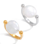 WaterproofBaroque Freshwater Pearl Statement Ring