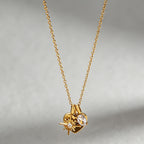Waterproof "MOM" Heart Charm Necklace