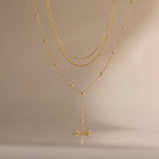 Waterproof Triple Layer Layered Necklace