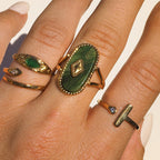 Waterproof Vintage Statement Adjustable Ring