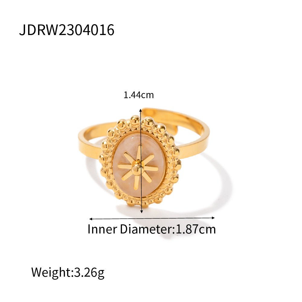 Waterproof Vintage Statement Adjustable Ring