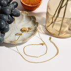 Waterproof "MOM" Heart Charm Necklace