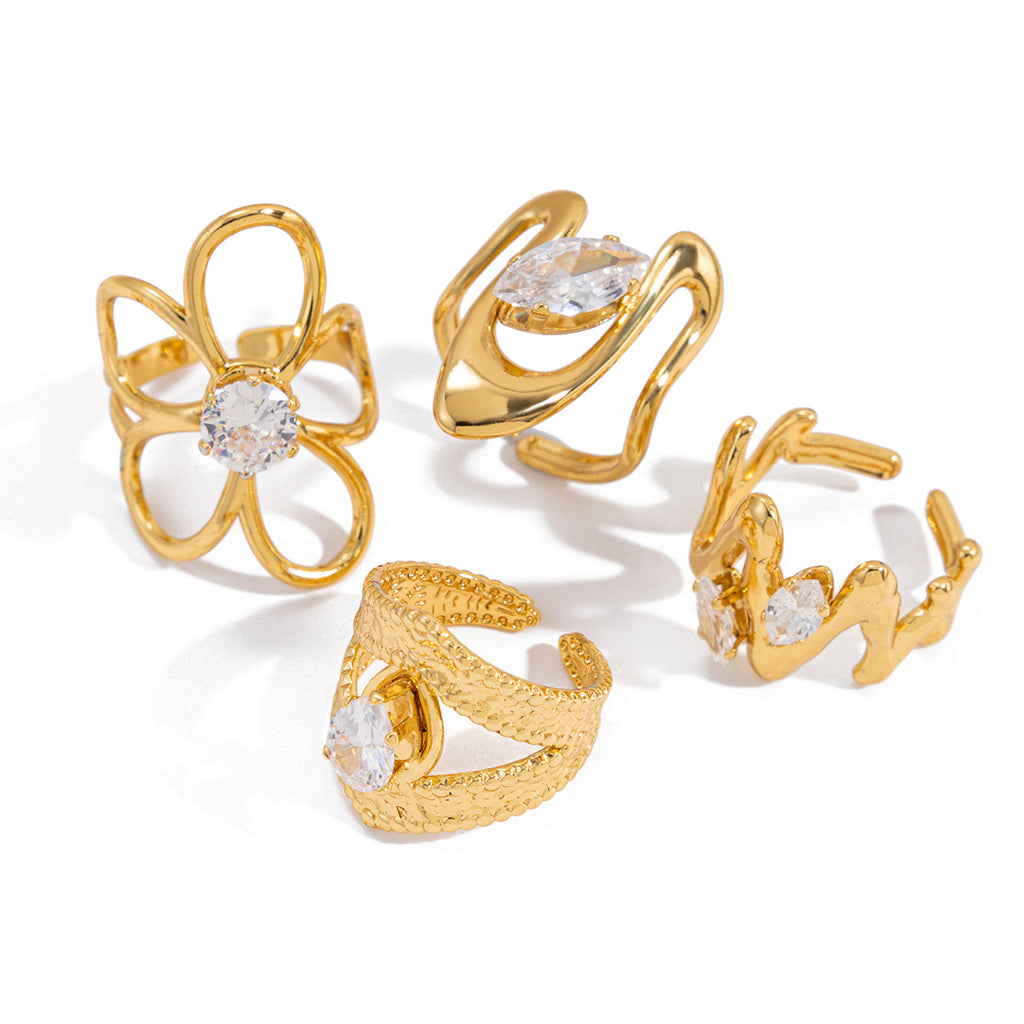 Waterproof Irregular Adjustable Ring