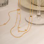 Waterproof Minimalist Double-Layer Necklace