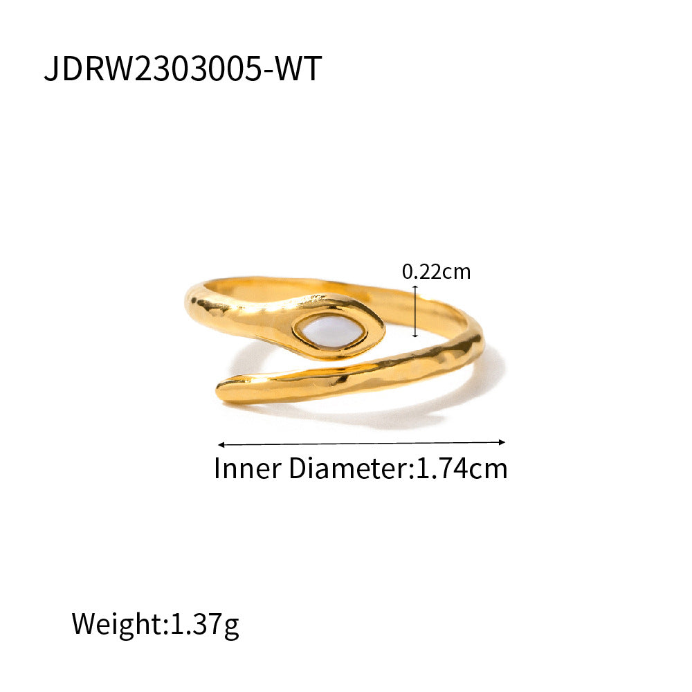 Waterproof Vintage Statement Adjustable Ring
