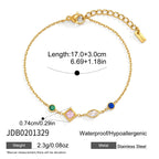 Chic Waterproof Colorful Crystal Bracelet