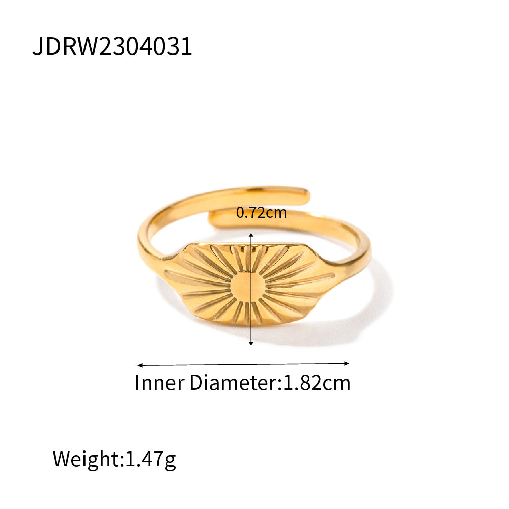 Waterproof Vintage Statement Adjustable Ring