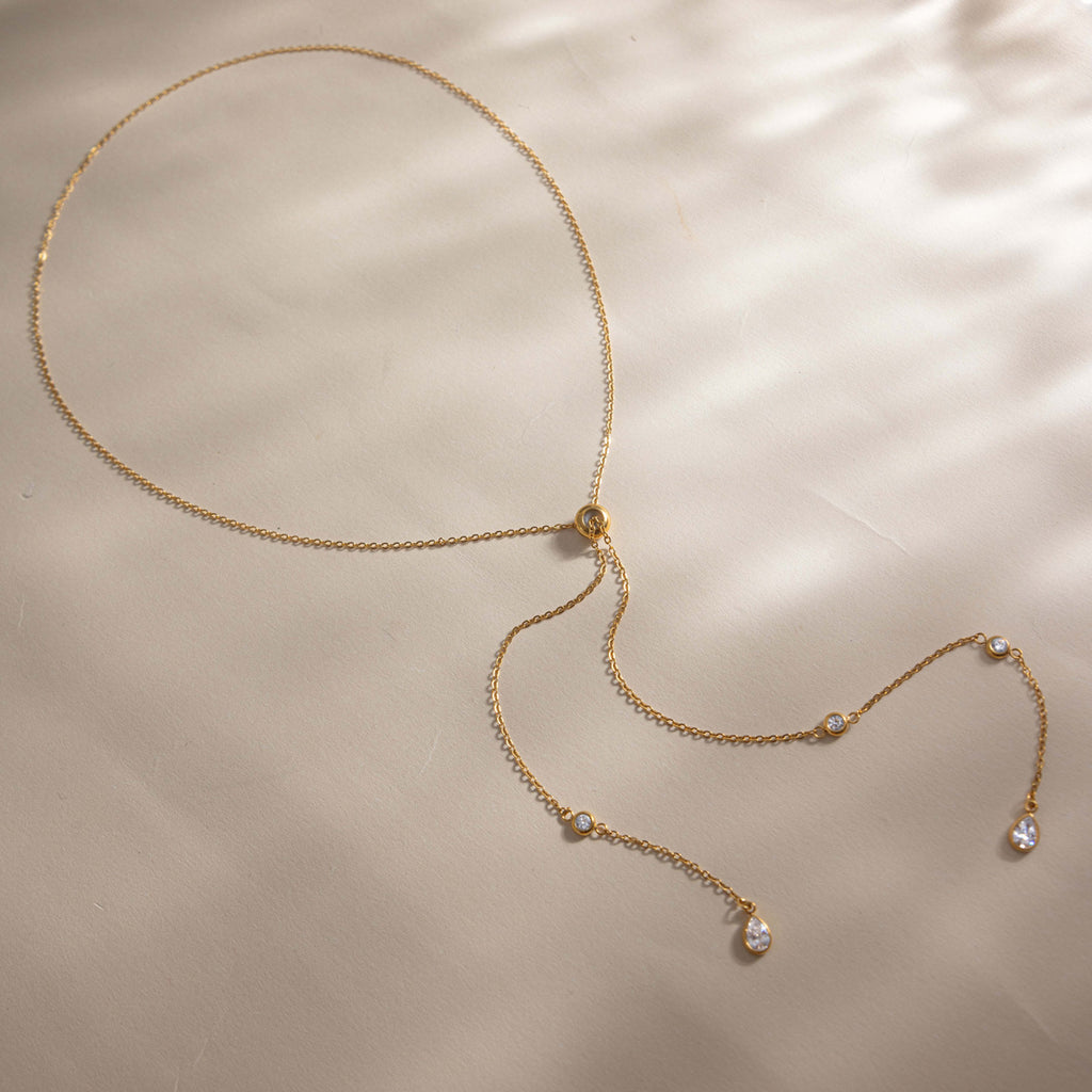 Waterproof Stainless Steel Adjustable Lariat Y-Necklace