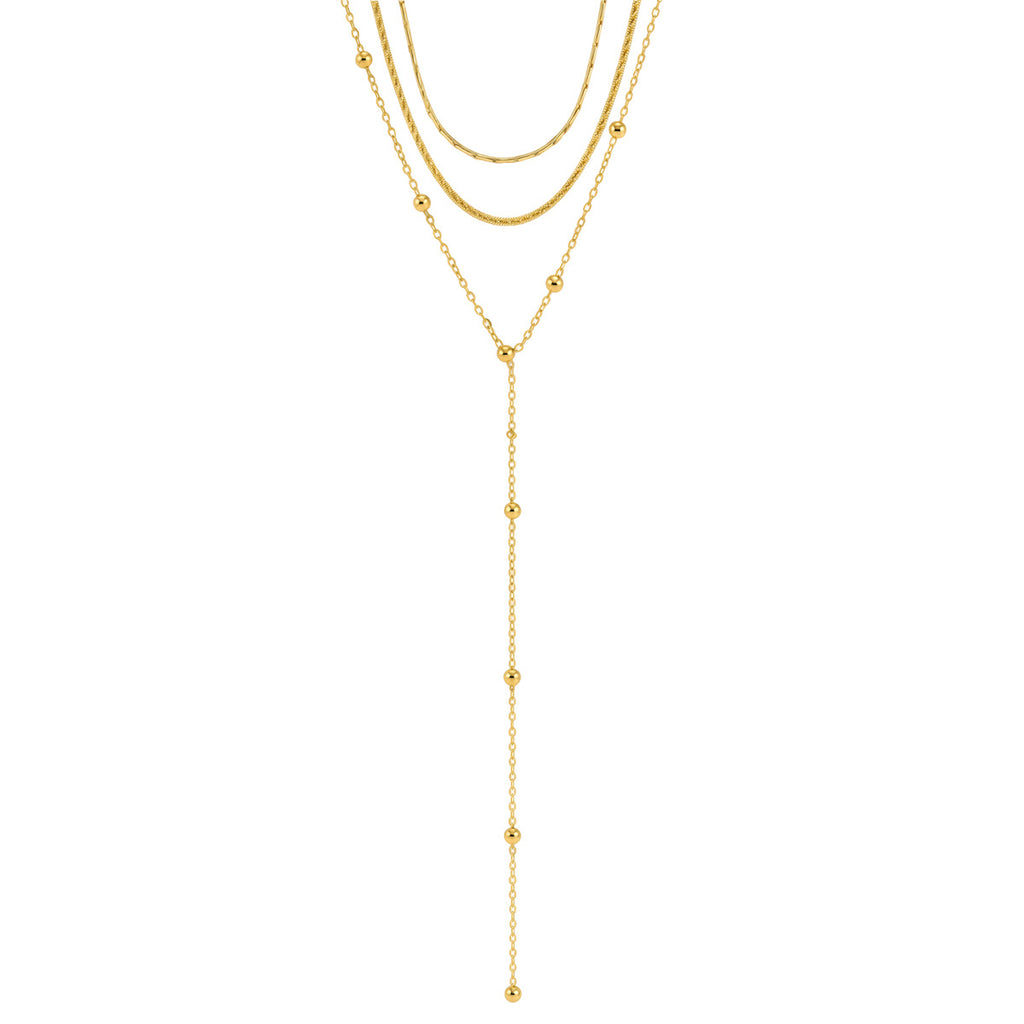 Waterproof Triple Layer Layered Necklace