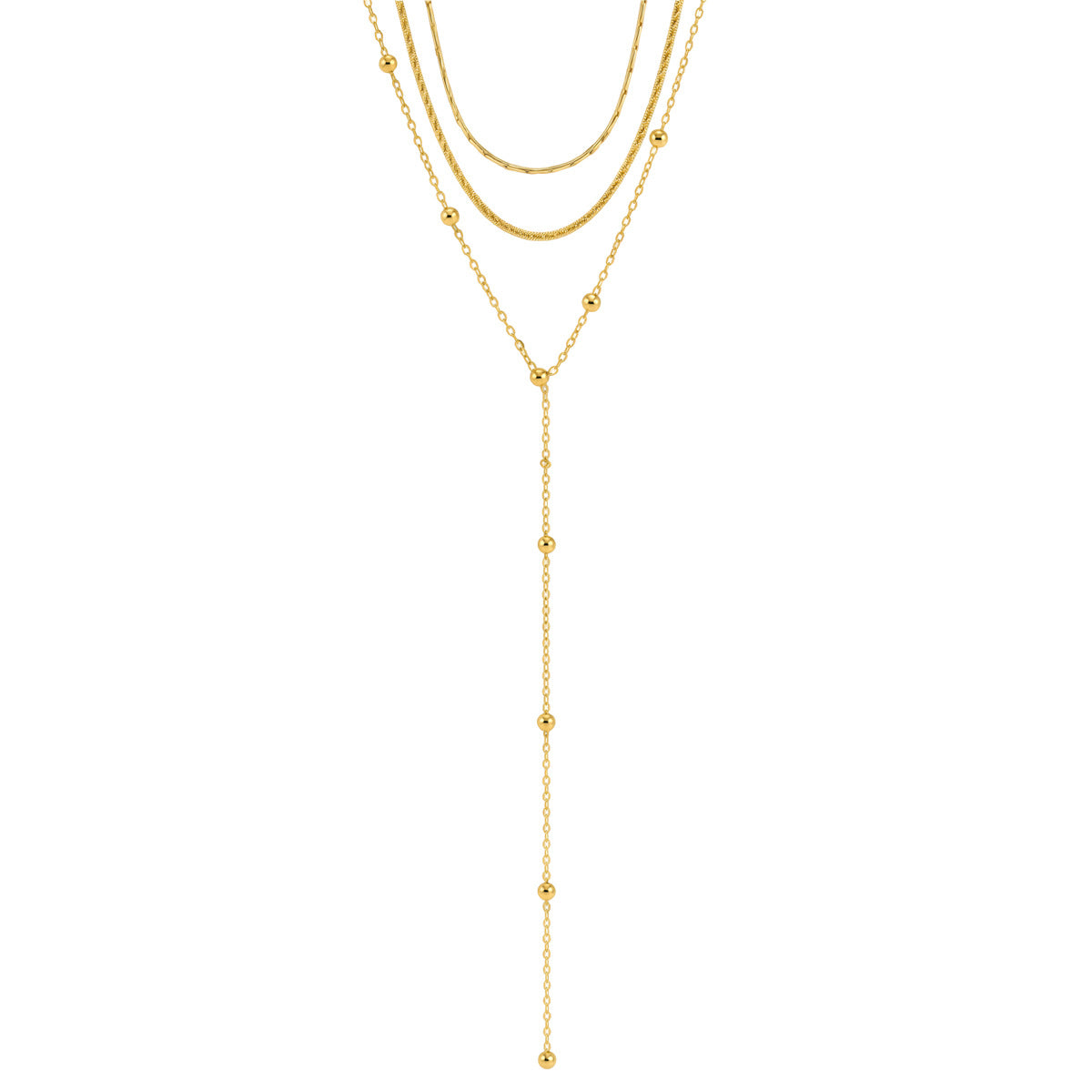 Waterproof Triple Layer Layered Necklace