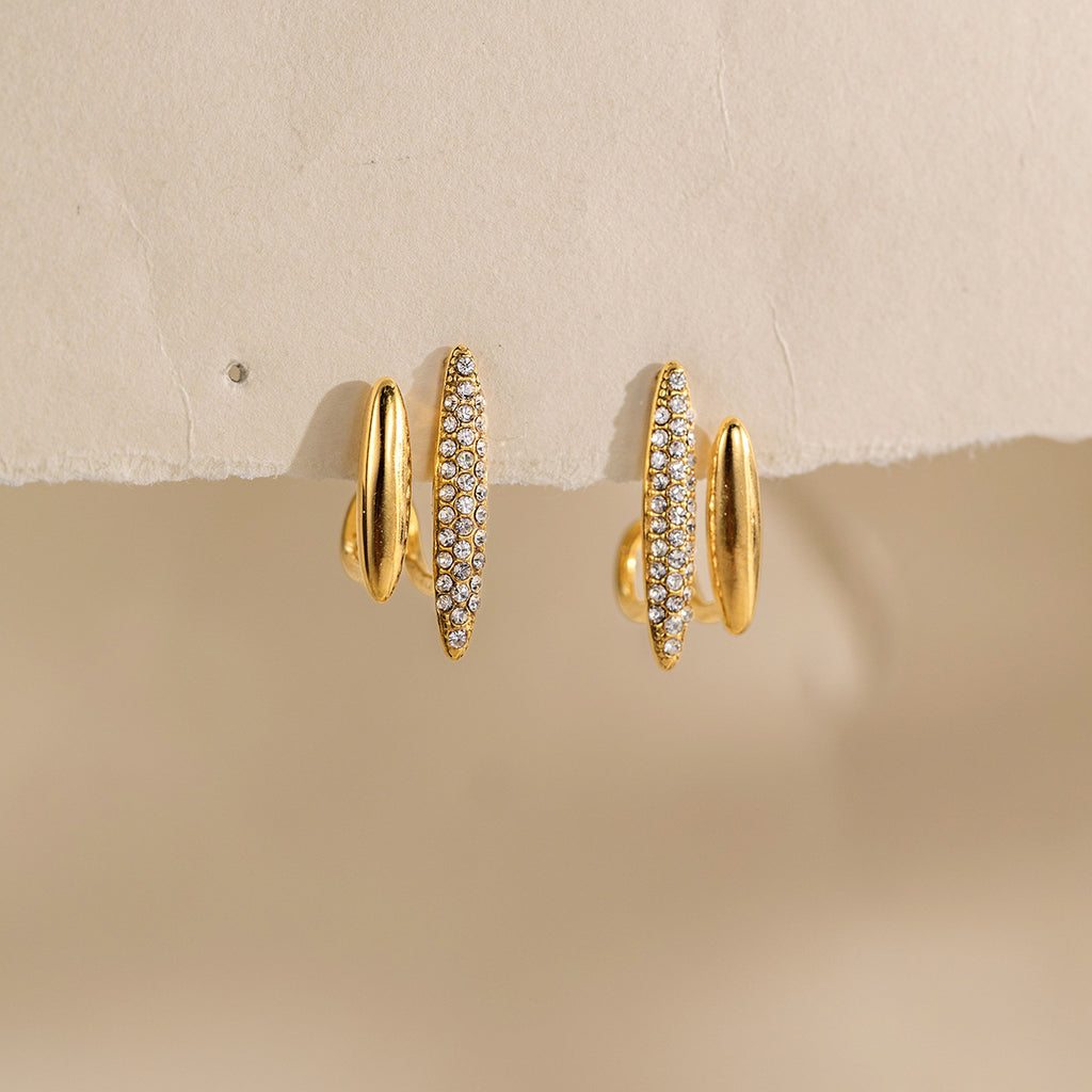 Waterproof Huggie Studs Earring