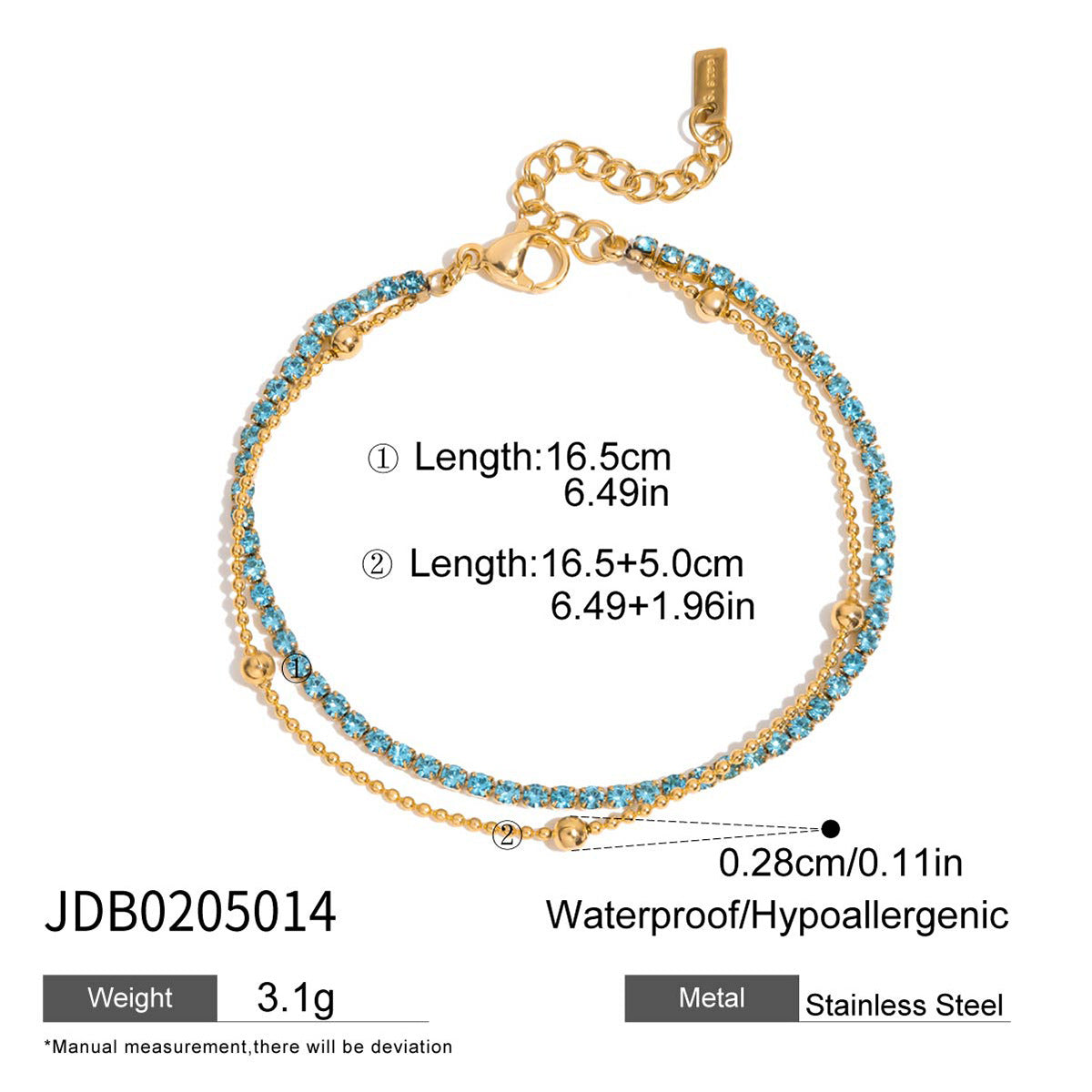 Waterproof Boho Stackable Bracelet