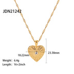 Waterproof Celestial Medallion Necklace | Vintage Gold Steel