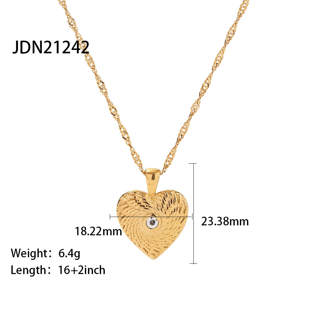 Waterproof Celestial Medallion Necklace | Vintage Gold Steel