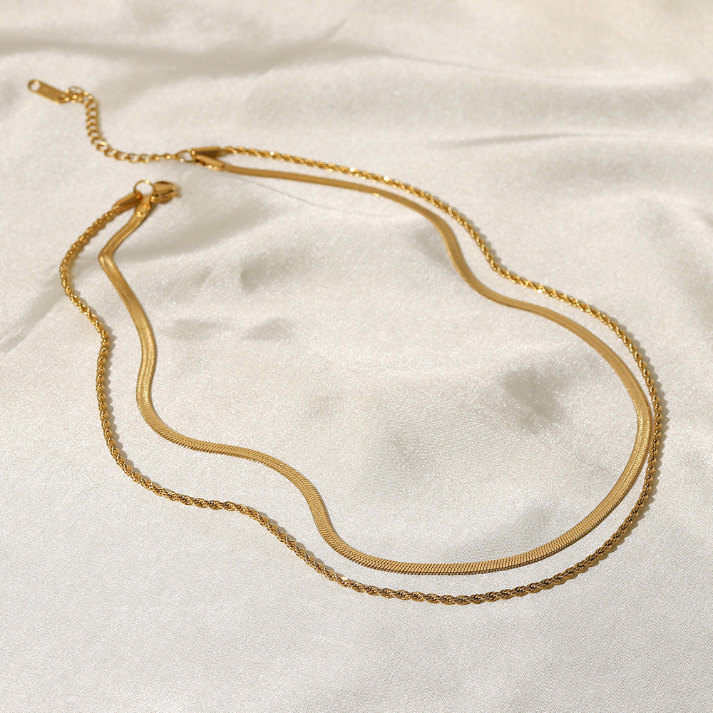 Everyday Layered Chain Waterproof Necklace