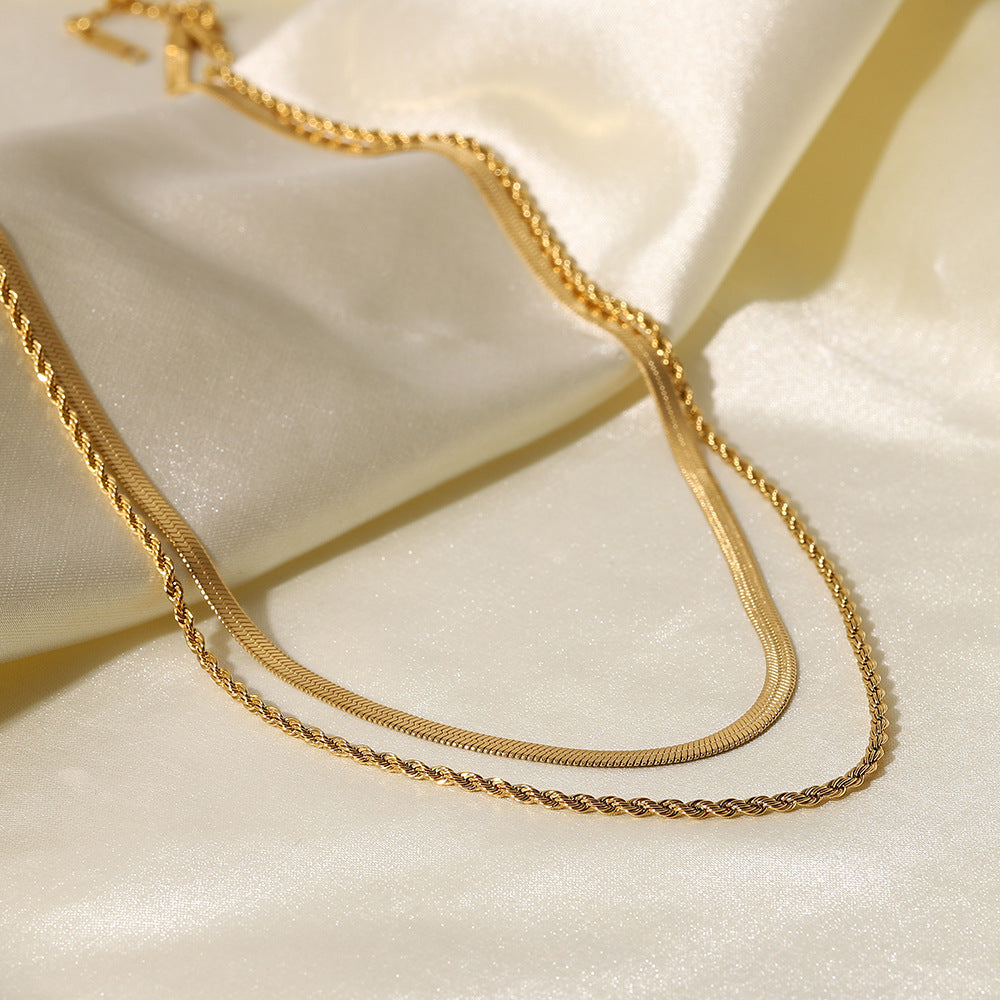 Everyday Layered Chain Waterproof Necklace