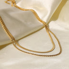 Everyday Layered Chain Waterproof Necklace