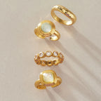Waterproof Chunky Resin Inlay Ring