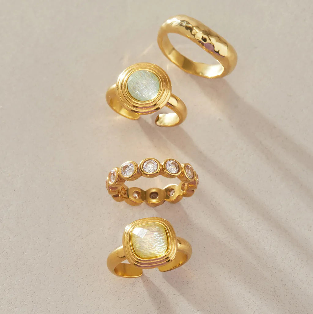 Waterproof Chunky Resin Inlay Ring
