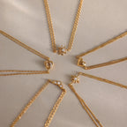 Waterproof Dainty Double-Chain Charm Bracelets