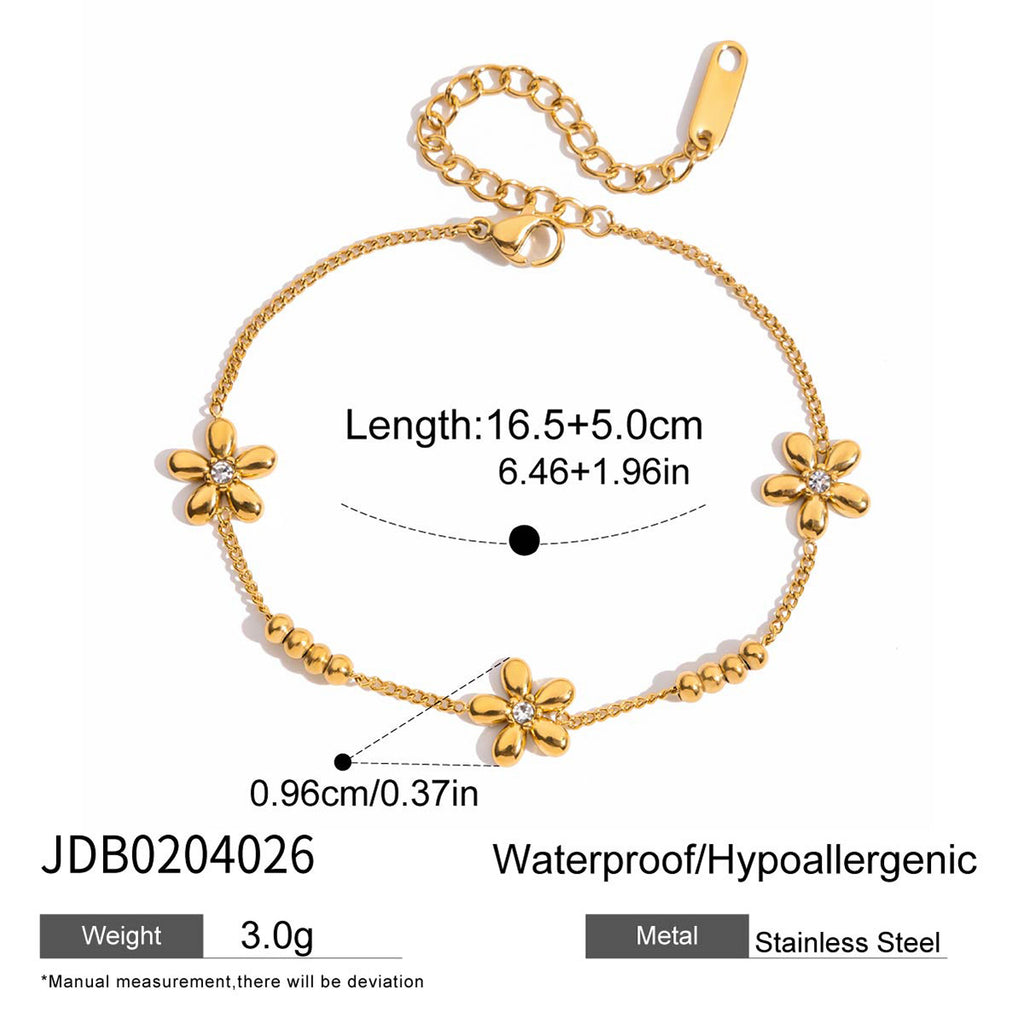 Waterproof 18K Gold Geometric Medallion Zirconia Pendant Necklace