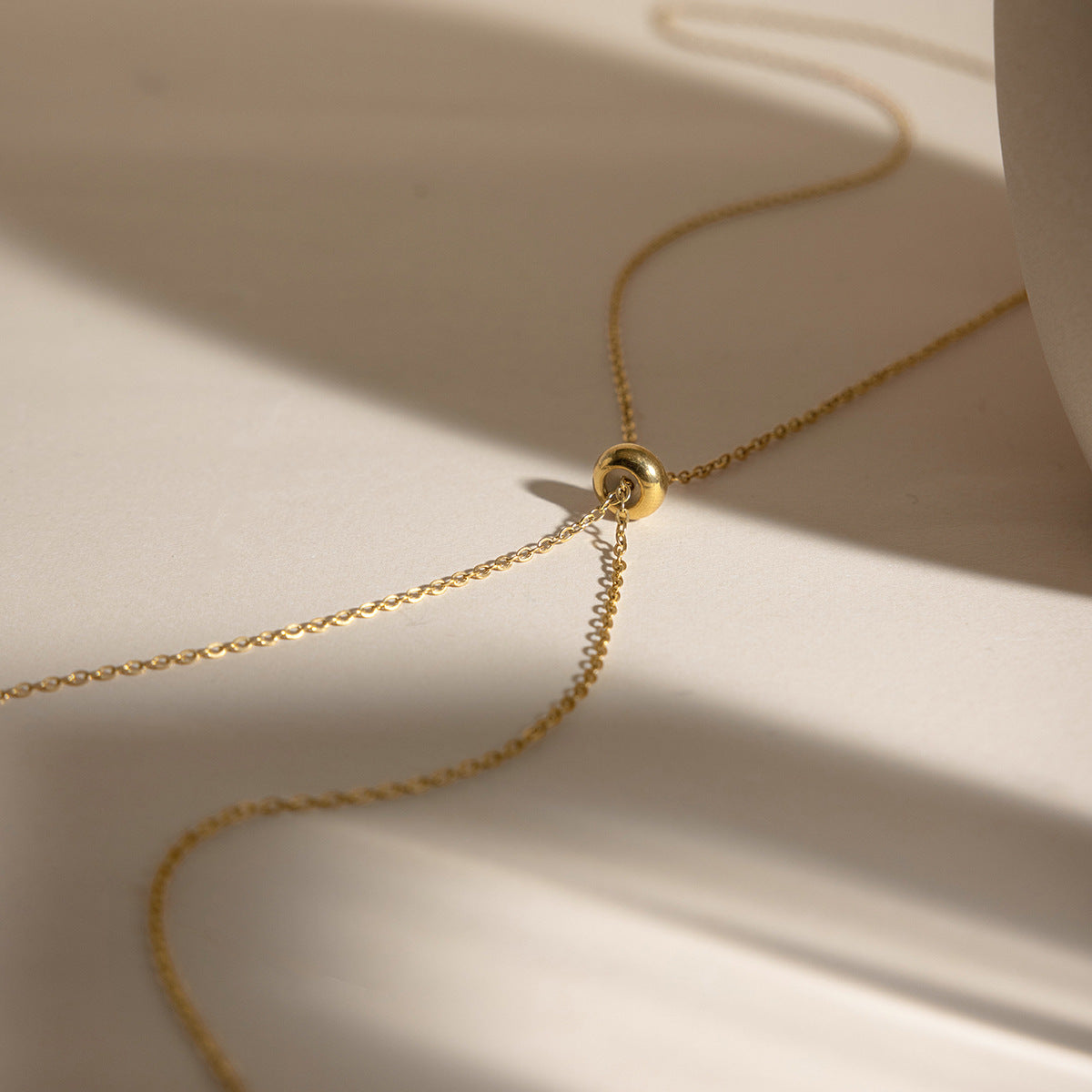 Waterproof Stainless Steel Adjustable Lariat Y-Necklace