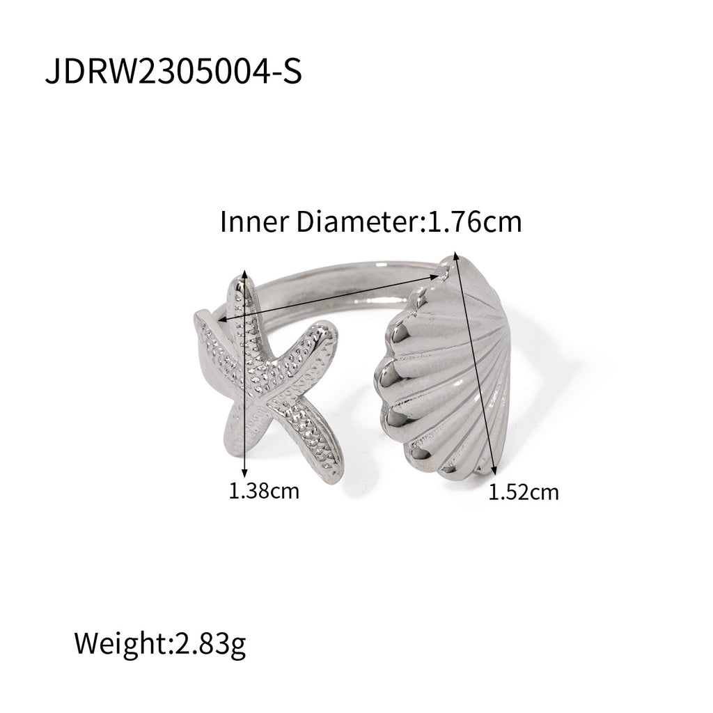Waterproof Starfish Ring Collection