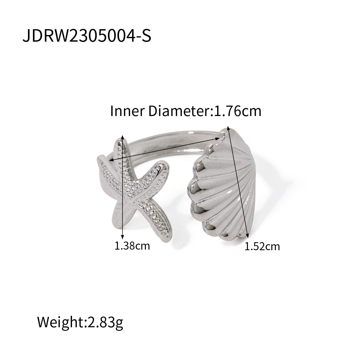 Waterproof Starfish Ring Collection