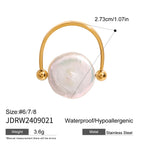 WaterproofBaroque Freshwater Pearl Statement Ring