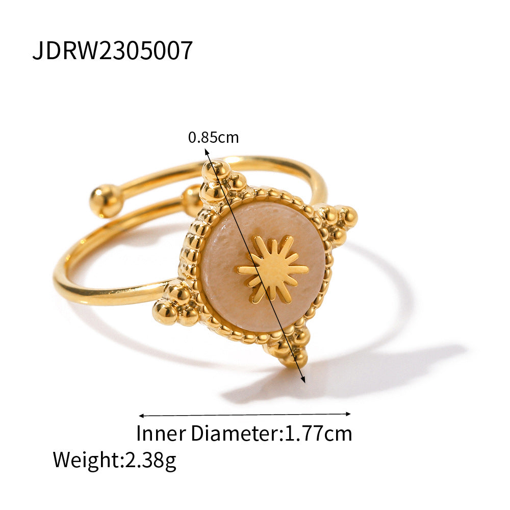 Waterproof Vintage Statement Adjustable Ring