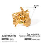 Waterproof Starfish Ring Collection