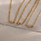 Waterproof Dainty Double-Chain Charm Bracelets